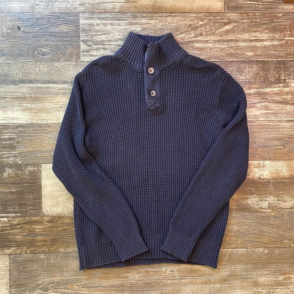 Weatherproof Men's Navy and Black Jumper